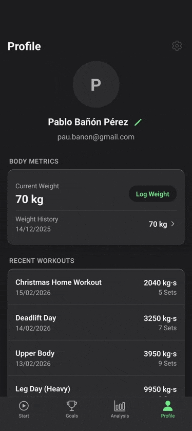 Einstellungen-Bildschirm